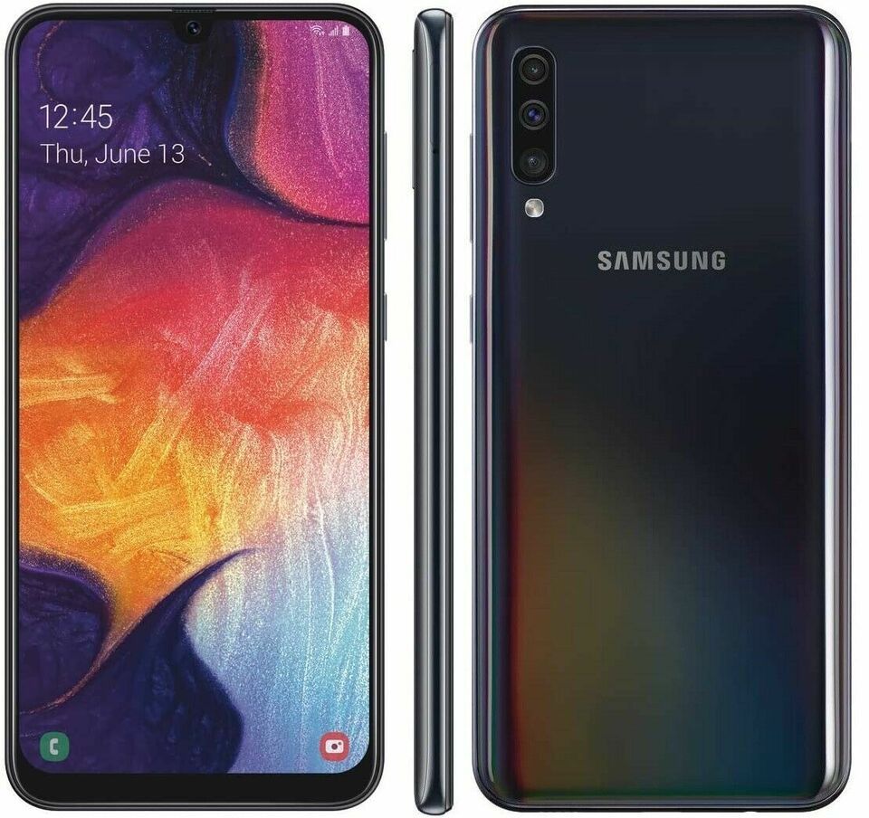 Samsung Galaxy A50 128GB 4GB RAM Dual A505 Mobiltelefon, fekete
