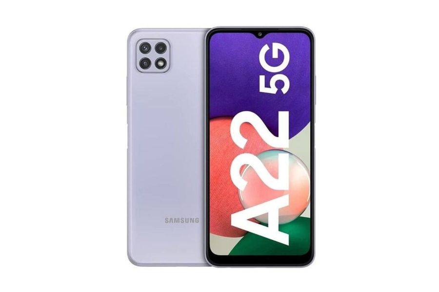 Samsung Galaxy A22 5G 128GB 4GB RAM Dual (A226F) Mobiltelefon, Lila