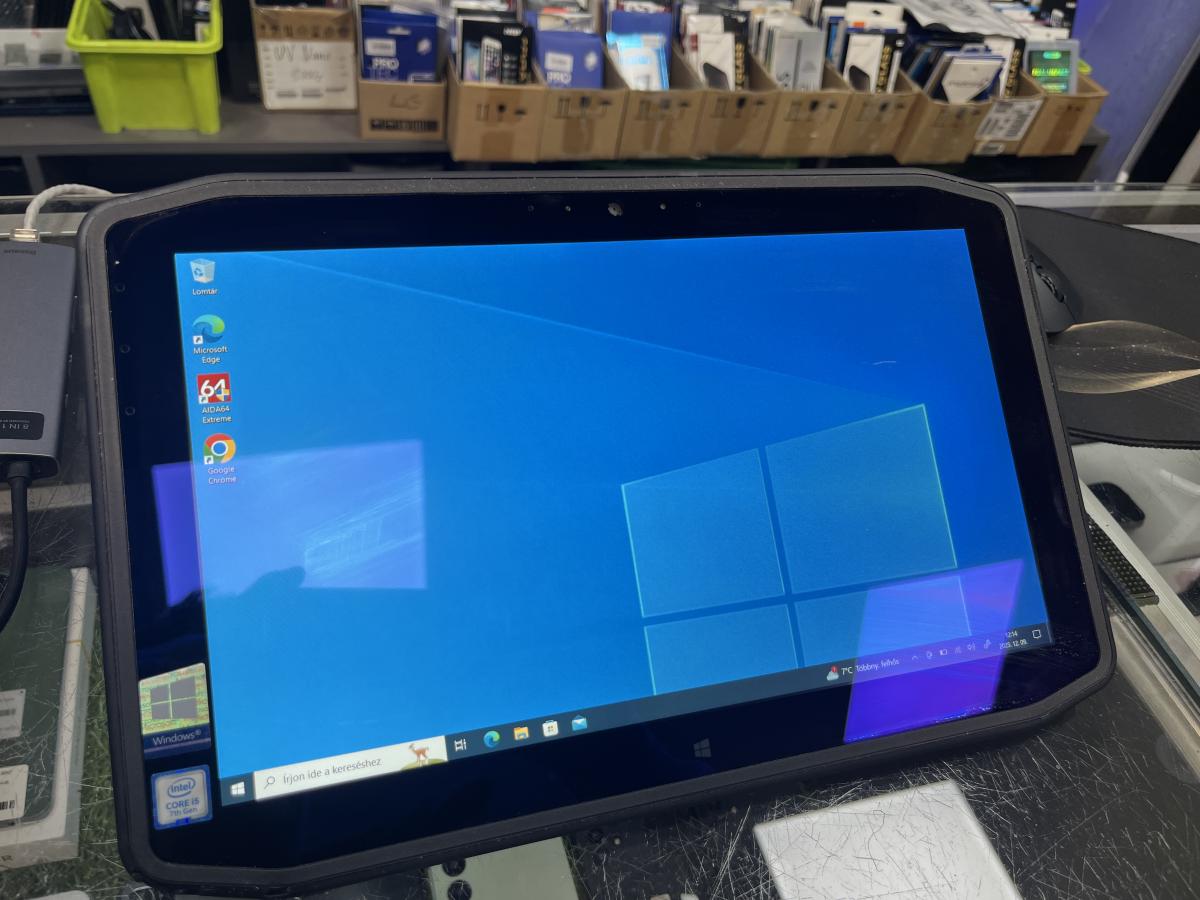 ZEBRA XPLORE Ix125R1 12.5"FHD i5-6200 8GB/256GB, 4G/LTE/GPS &uuml;t&eacute;s, por&aacute;ll&oacute; tablet &eacute;rintőcezuz&aacute;val, HASZN&Aacute;LT
