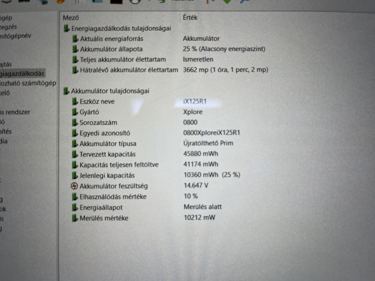 ZEBRA XPLORE Ix125R1 12.5"FHD i5-6200 8GB/256GB, 4G/LTE/GPS &uuml;t&eacute;s, por&aacute;ll&oacute; tablet &eacute;rintőcezuz&aacute;val, HASZN&Aacute;LT