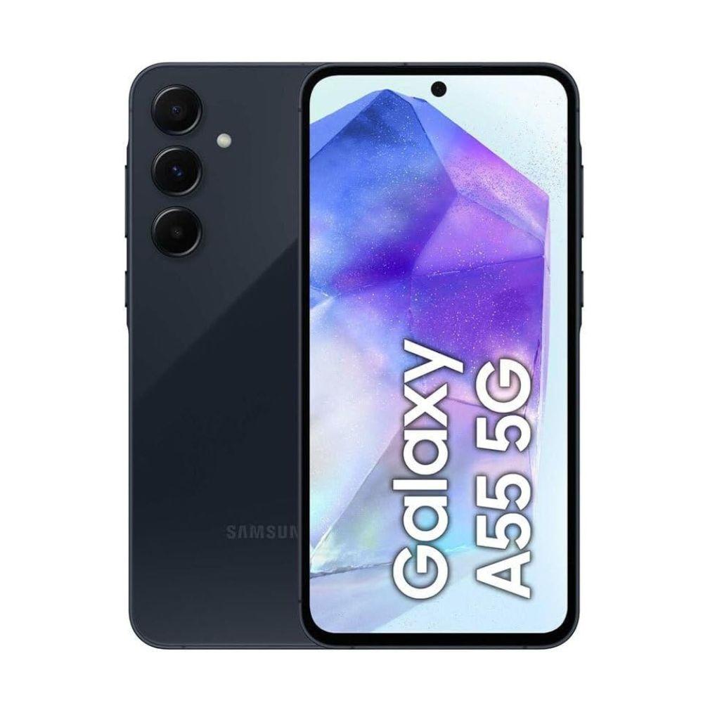 Samsung Galaxy A55 5G 128GB 8GB RAM Dual ( SM-A556B/DS ) Awesome Navy, HASZN&Aacute;LT 