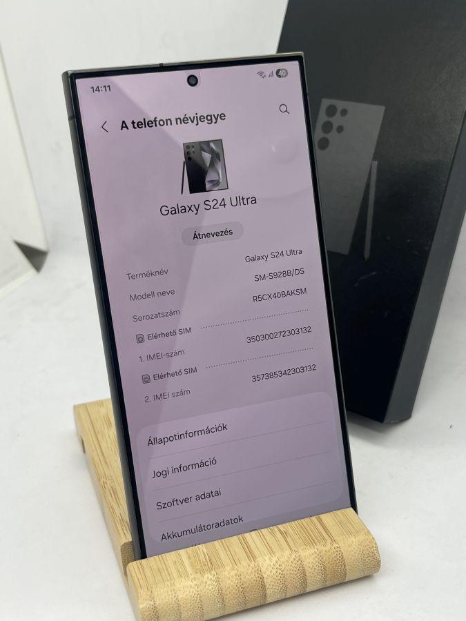 Samsung Galaxy S24 Ultra 5G, Dual SIM, Fekete, 12/512GB (SM-S928B) 