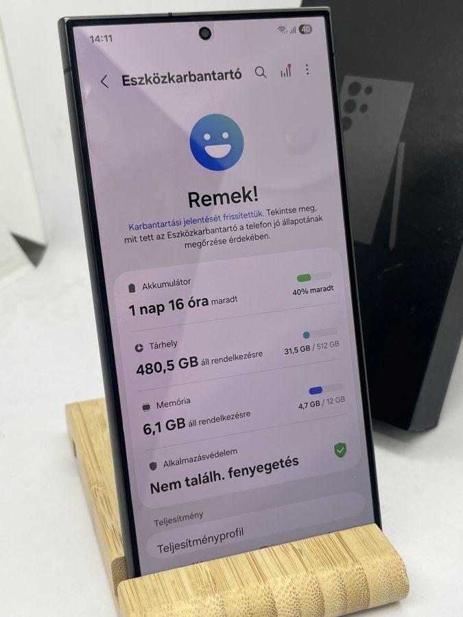 Samsung Galaxy S24 Ultra 5G, Dual SIM, Fekete, 12/512GB (SM-S928B) 