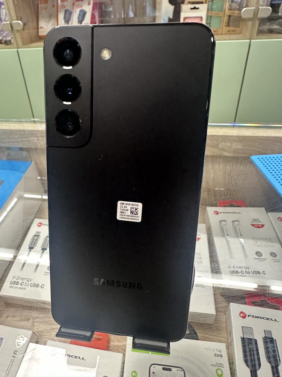 Samsung Galaxy S22  5G 128GB 8GB RAM SM-S901 FEKETE DUAL SIM MOBILTELEFON, HASZN&Aacute;LT