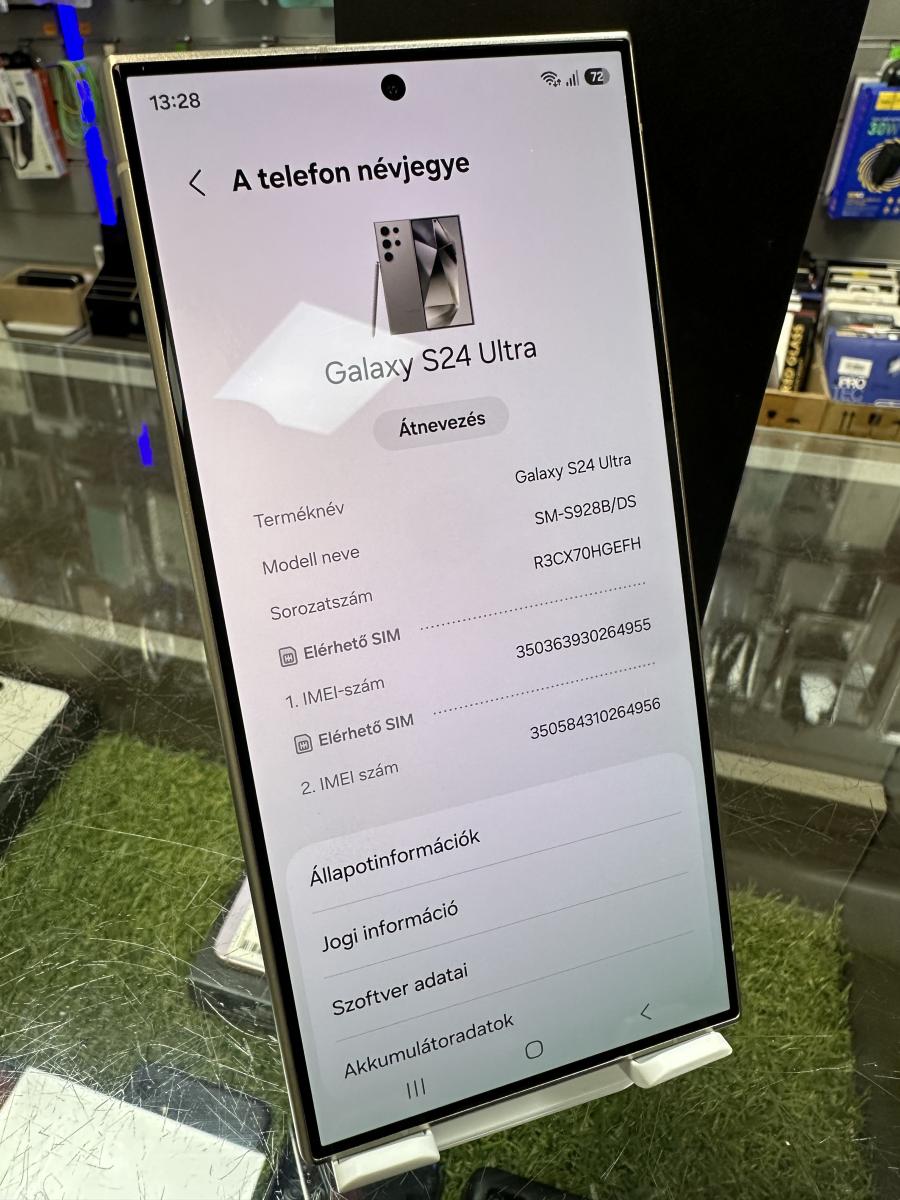 Samsung Galaxy S24 Ultra 5G, Titanium Orange Dual SIM, 12/256GB (SM-S928B) haszn&aacute;lt mobiltelefon