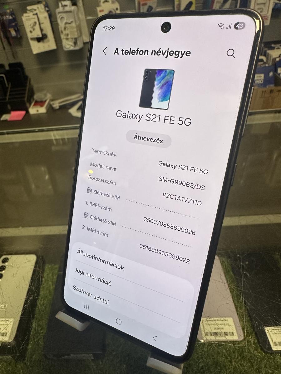 Samsung Galaxy S21 FE 5G 128GB 8GB Graphite (sm-g990b2/ds) Mobiltelefon,