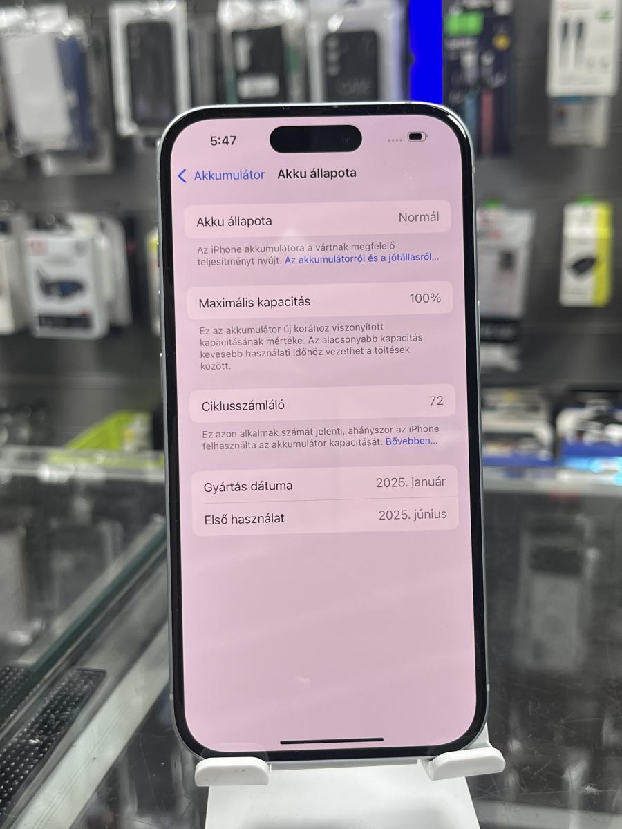 iPhone 15 128GB 5G Fehér Mobiltelefon