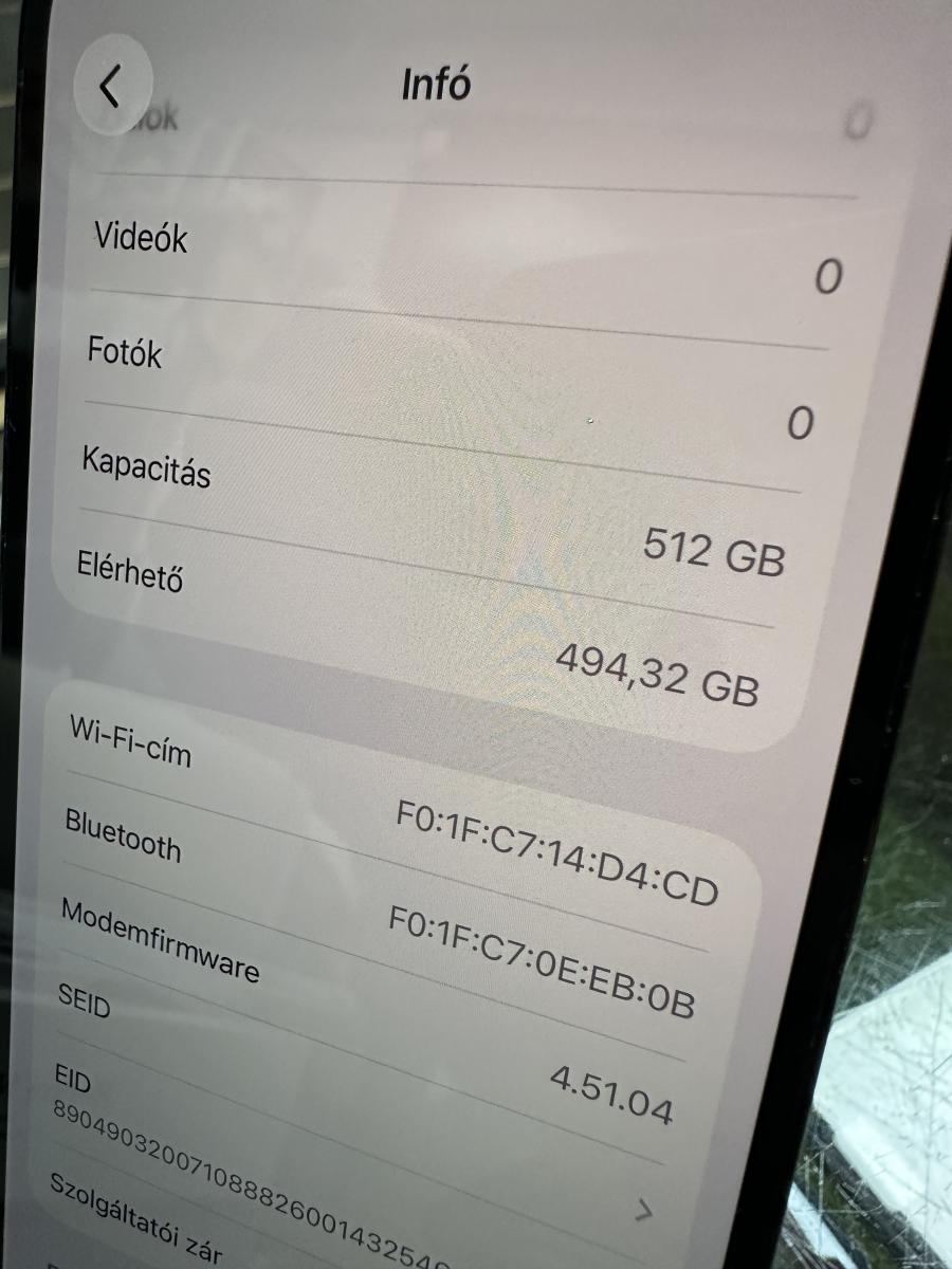 iPhone 14  Pro 512GB fekete haszn&aacute;lt mobiltelefon
