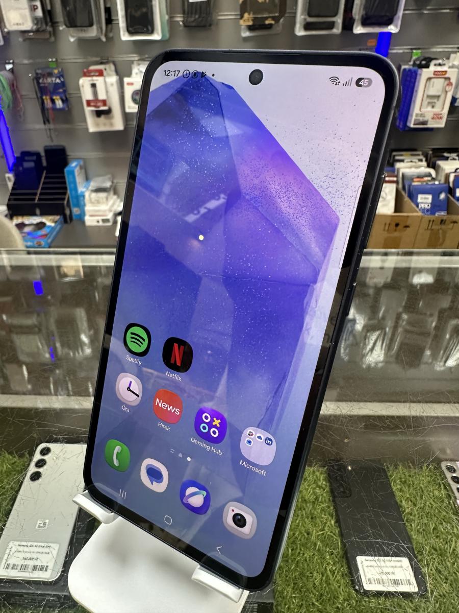 Samsung Galaxy A55 5G 128GB 8GB RAM Dual ( SM-A556B/DS ) Awesome Navy, HASZN&Aacute;LT 