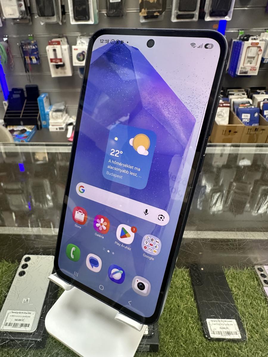 Samsung Galaxy A55 5G 128GB 8GB RAM Dual ( SM-A556B/DS ) Awesome Navy, HASZN&Aacute;LT 