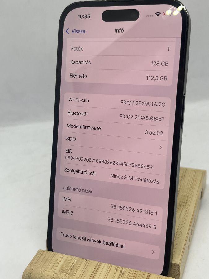 iPhone 14  Pro 128GB fekete
