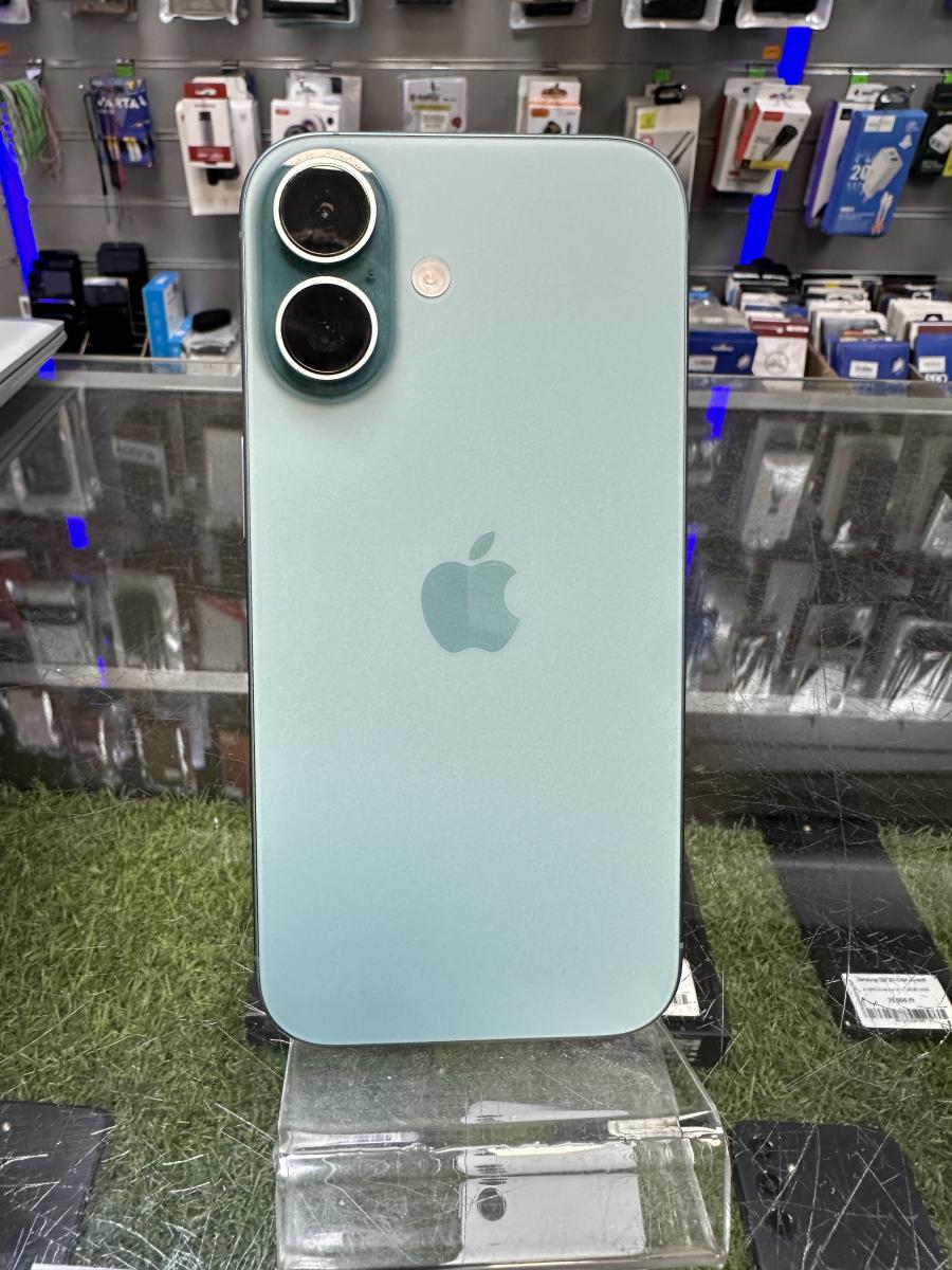 Apple iPhone 16 128GB mobiltelefon, Z&ouml;ld mobiltelefon