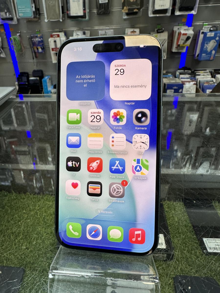 Apple iPhone 16 128GB mobiltelefon, Z&ouml;ld mobiltelefon