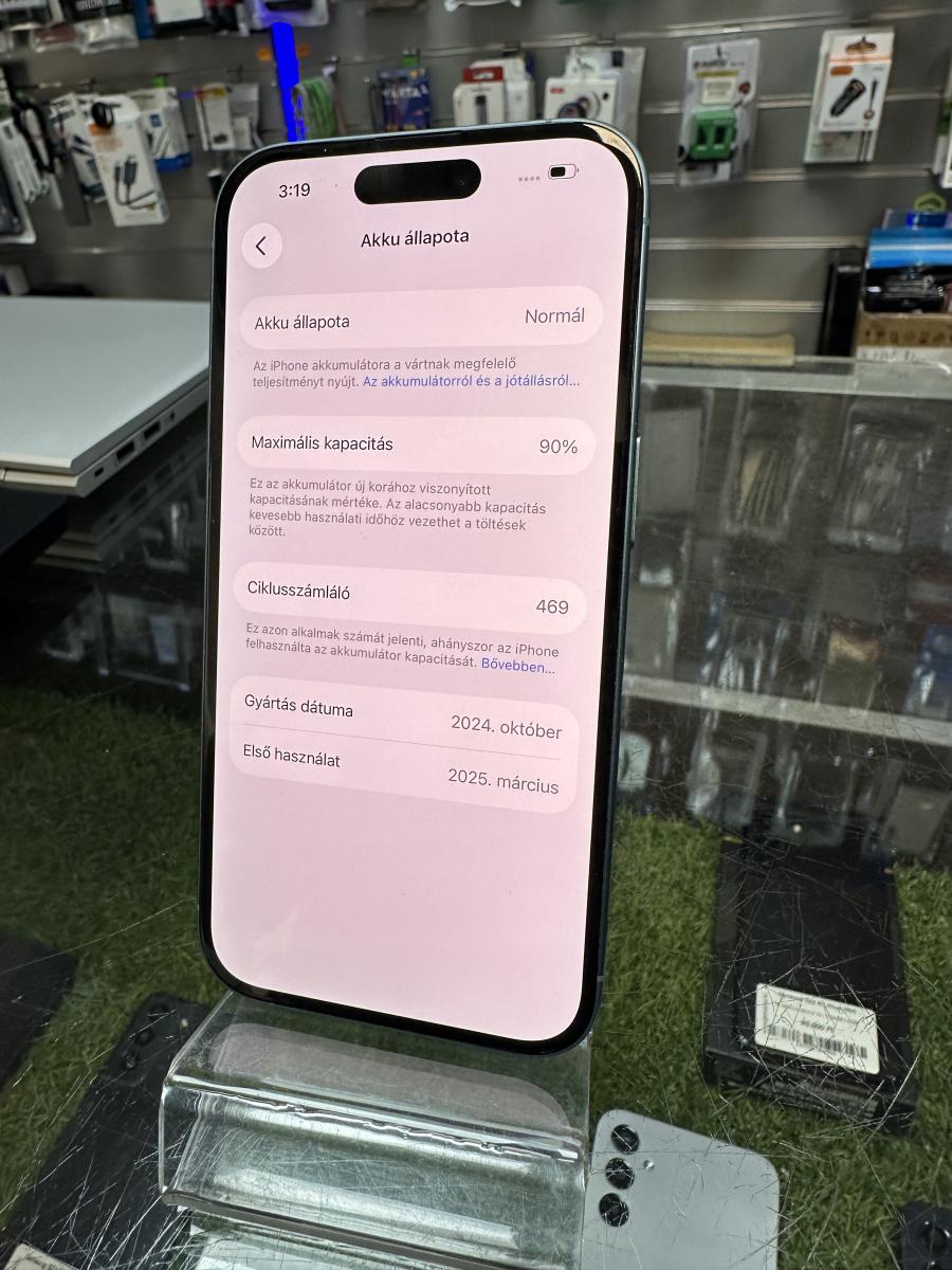 Apple iPhone 16 128GB mobiltelefon, Z&ouml;ld mobiltelefon