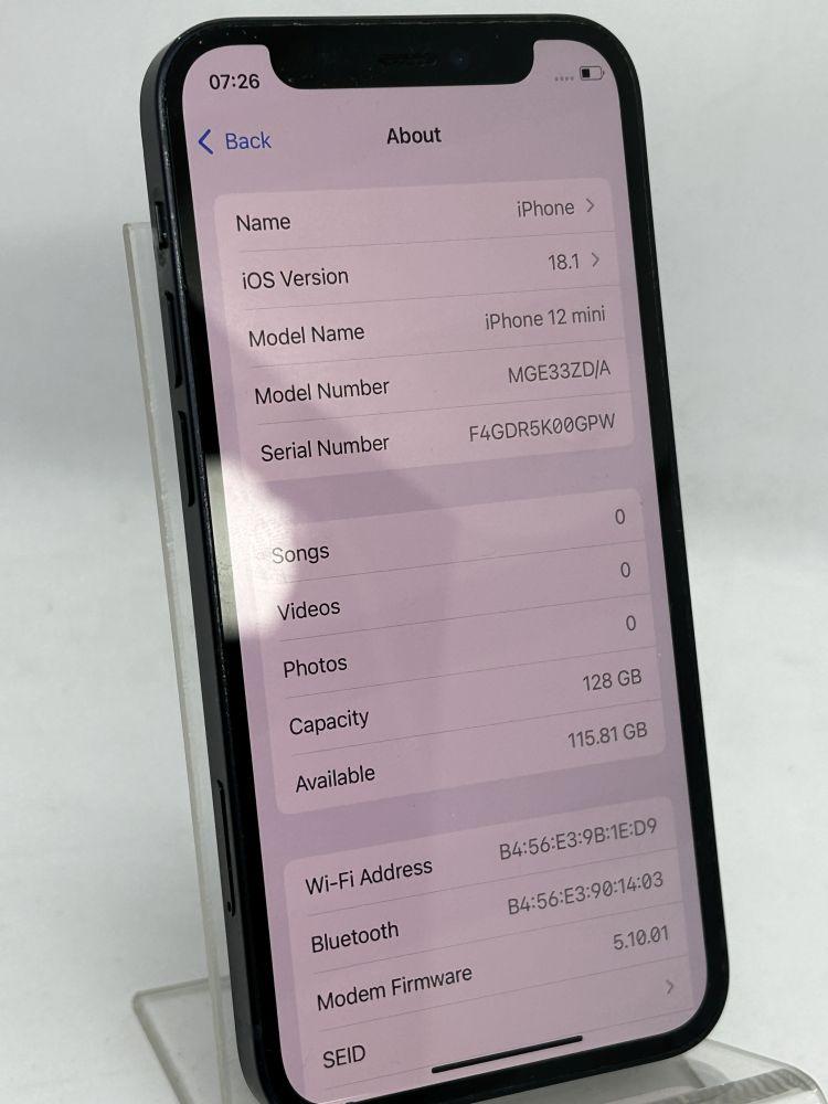 iPhone 12 Mini 128GB Fekete használt mobiltelefon 