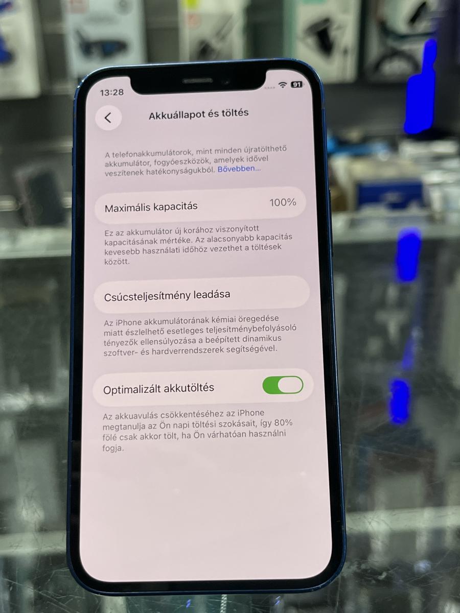 iPhone 12 Mini 128GB Kék használt mobiltelefon