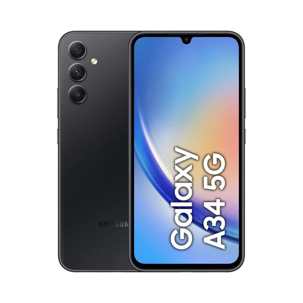 Samsung Galaxy A34 5G 128GB 6GB RAM Dual (A346B) Mobiltelefon, Graphite-fekete