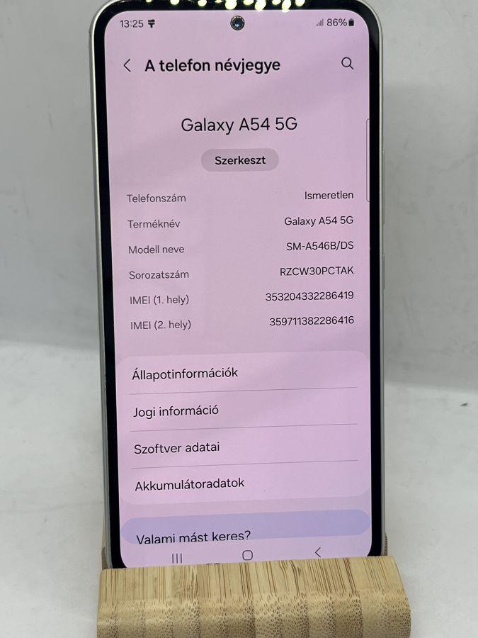 Samsung Galaxy A54 5G 128GB 6GB RAM Dual (SM-A546B) fehér 