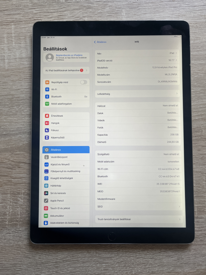 iPad Pro 12.9 1. Gen 2015 (Wi-Fi+Cellular 256GB space gray