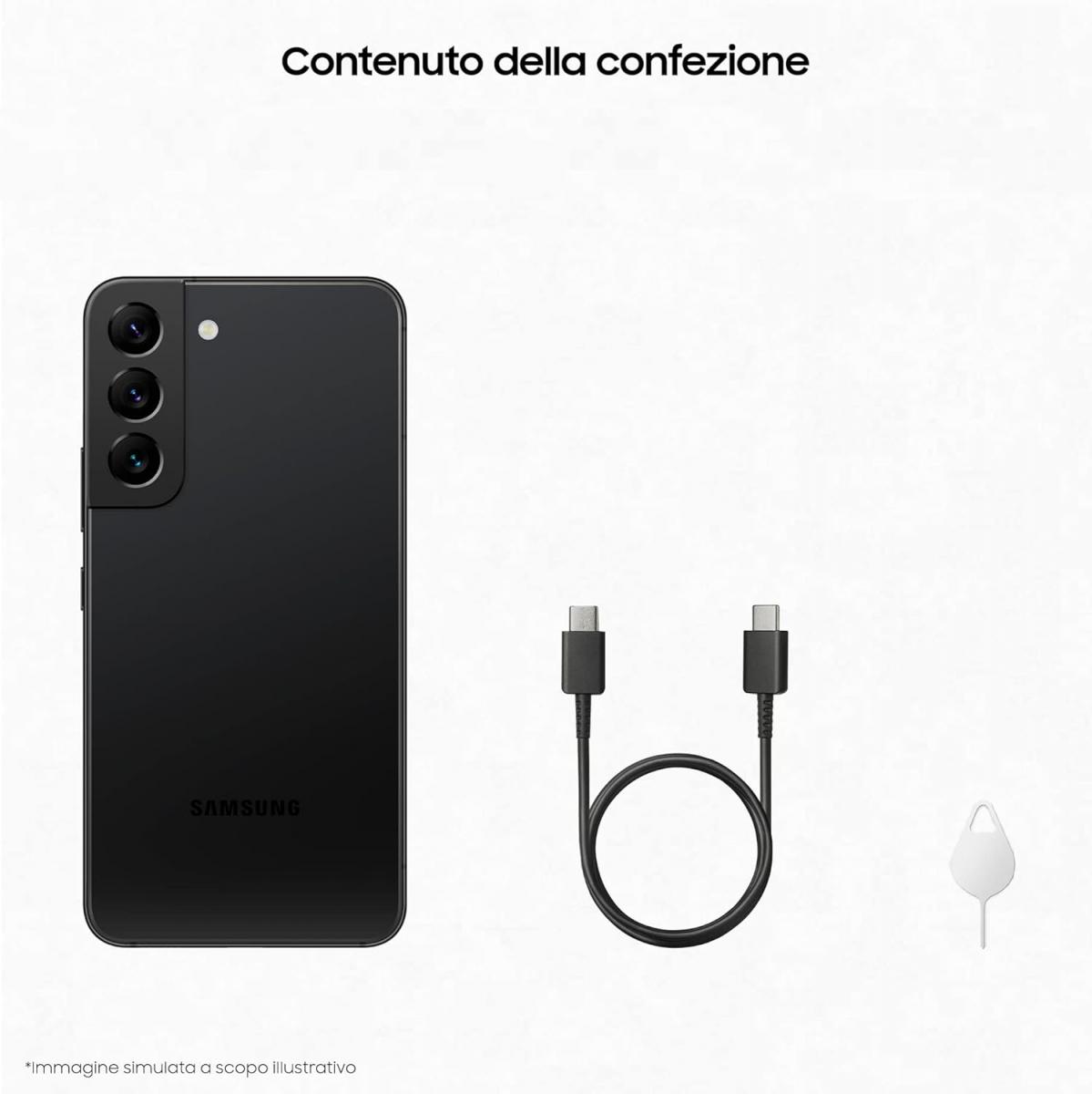 Samsung Galaxy S22  5G 128GB 8GB RAM SM-S901 FEKETE DUAL SIM MOBILTELEFON, HASZN&Aacute;LT