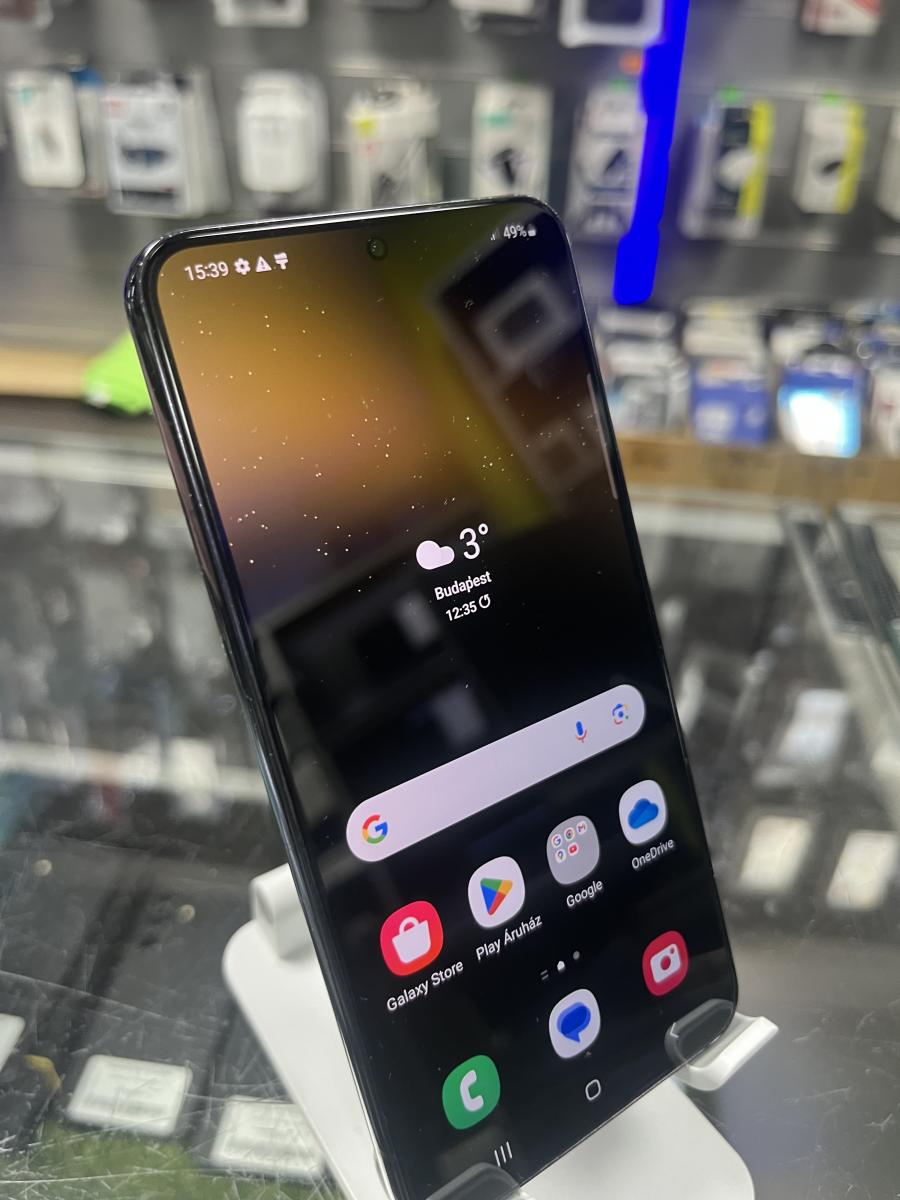 Samsung Galaxy S22  5G 128GB 8GB RAM SM-S901 FEKETE DUAL SIM MOBILTELEFON, HASZNÁLT