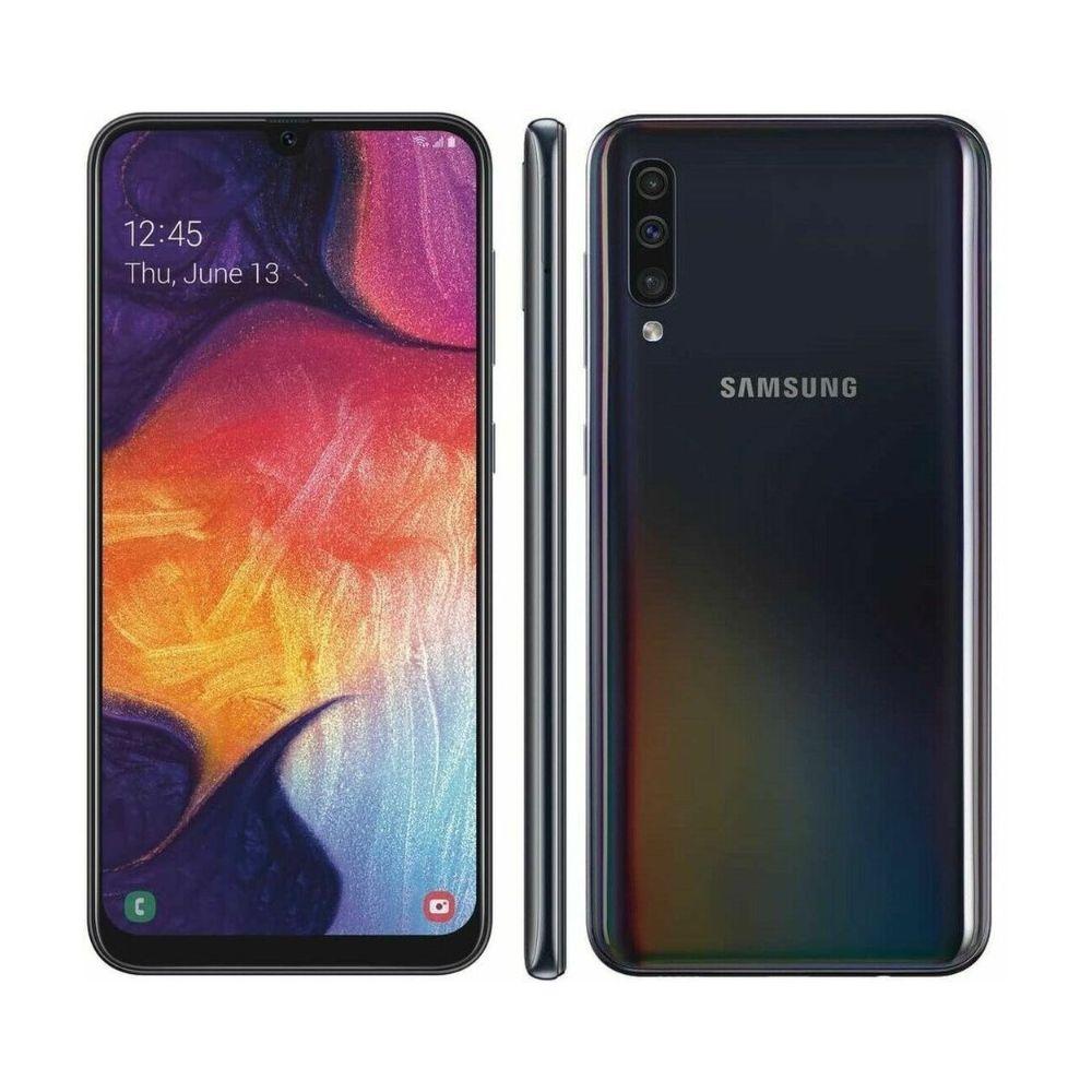 Samsung Galaxy A50 128GB 4GB RAM Dual A505 Mobiltelefon, fekete, HASZN&Aacute;LT