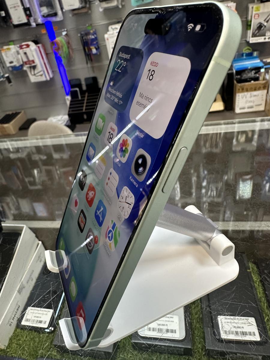 iPhone 15 Plus 128GB 5G Z&ouml;ld Mobiltelefon, HASZN&Aacute;LT