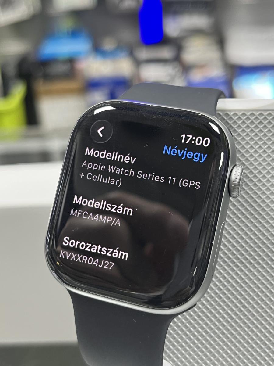 Apple Watch Series 11 GPS + Cellular 46 mm, ÚJSZERŰ, PÁR NAPOT HASZNÁLT