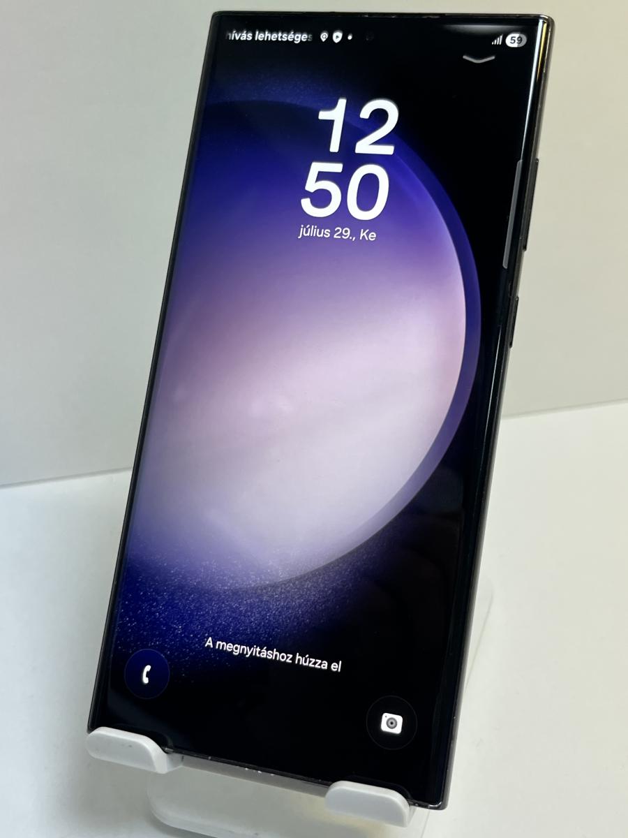 Samsung Galaxy S23 Ultra 5G, Dual SIM, Fekete, 12/512GB (SM-S918B)