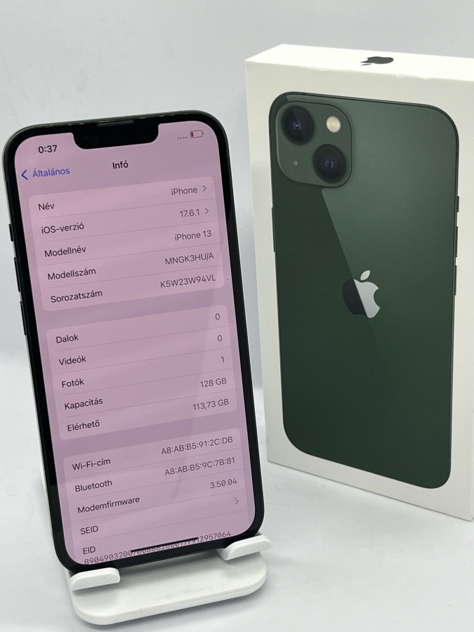 Iphone 13 128GB Zöld Mobiltelefon