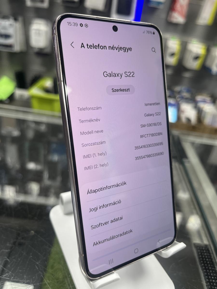 Samsung Galaxy S22 128GB 8GB RAM SM-S901B/DS Pink Gold 