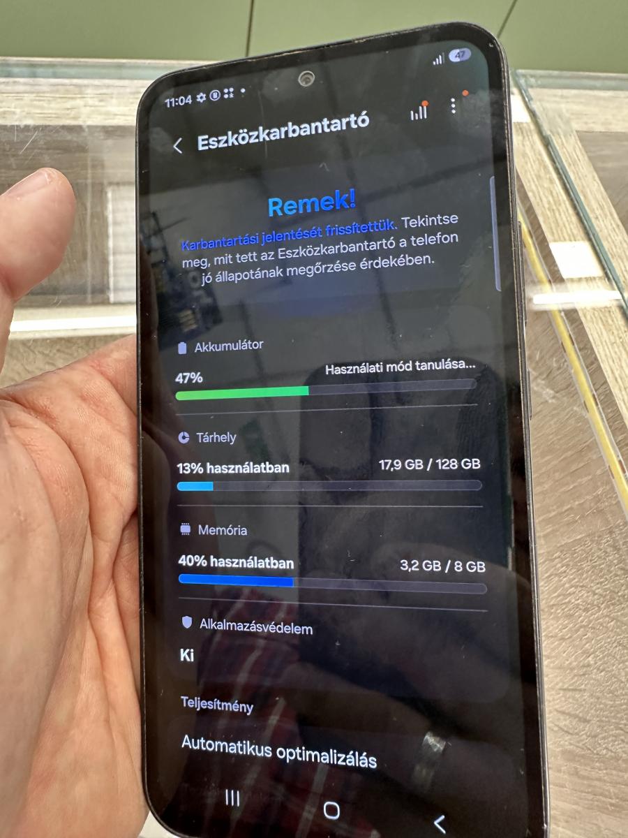 Samsung Galaxy A54 5G 128GB 8GB RAM Dual (SM-A546B) fekete  