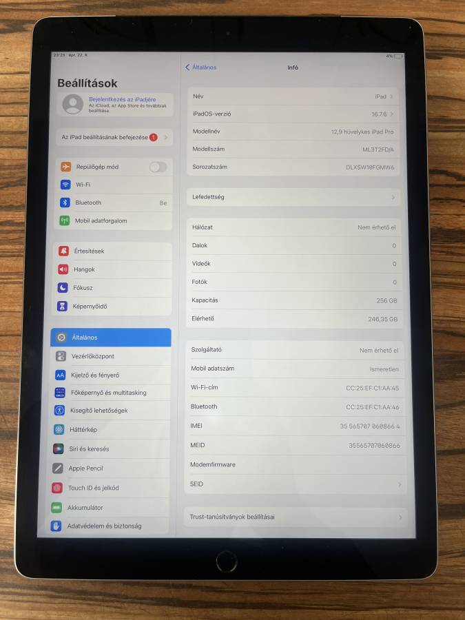 iPad Pro 12.9 1. Gen 2015 (Wi-Fi+Cellular 256GB space gray