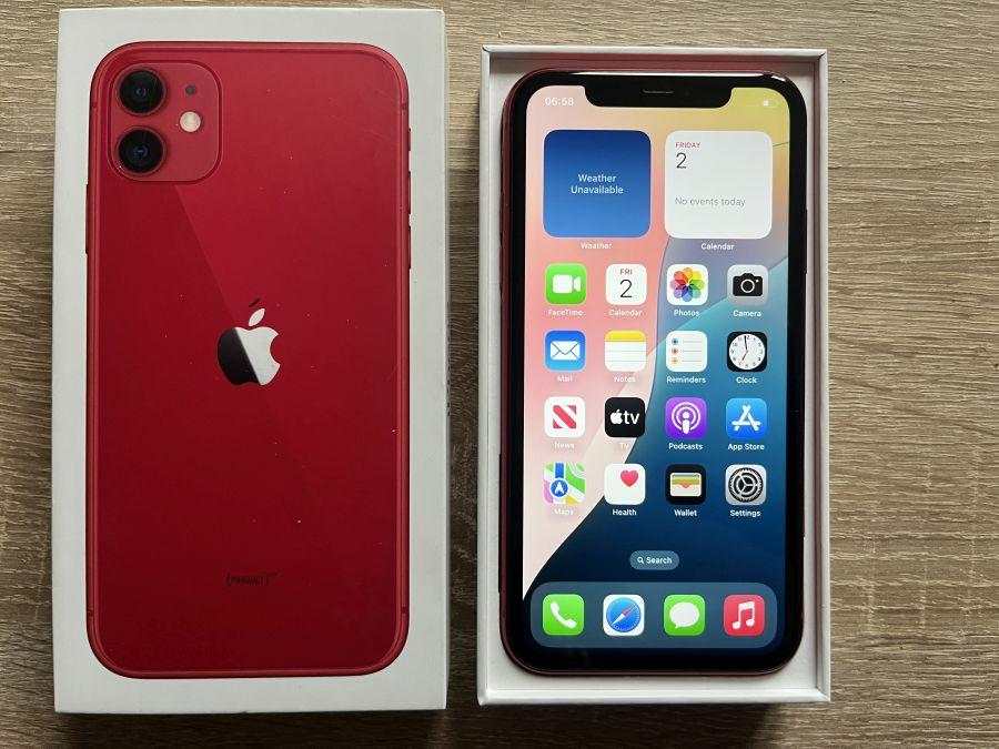 iPhone 11  64GB Piros Mobiltelefon 