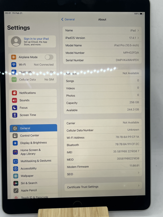 iPad Pro 10.5 2017 (Wi-Fi+Cellular 256GB Space Gray)