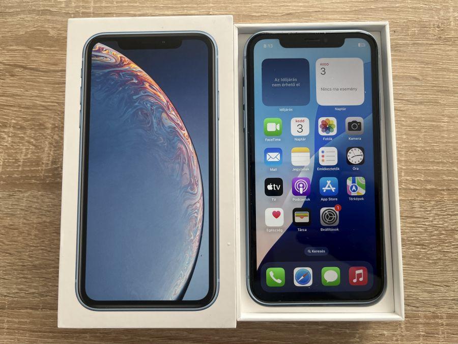 iPhone XR  64GB világoskék Mobiltelefon 