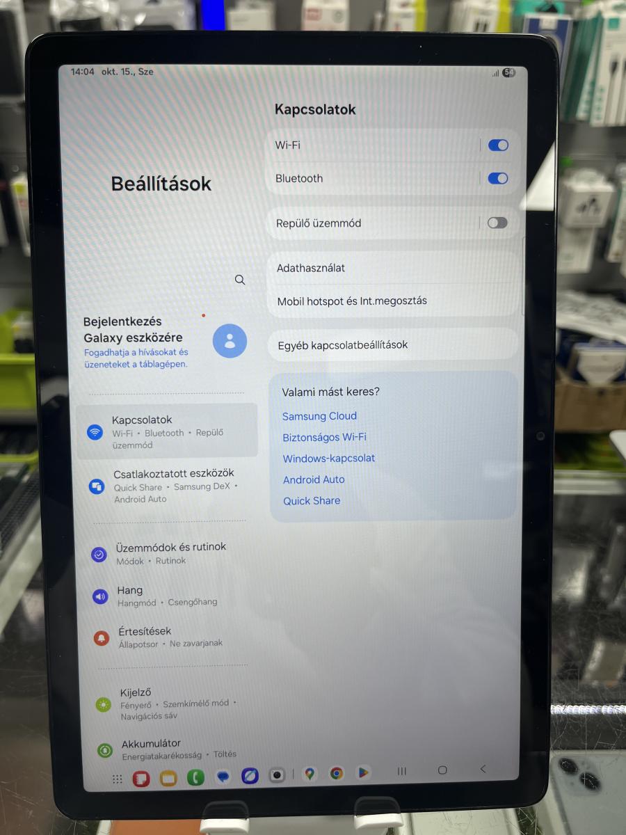 Samsung Galaxy Tab A9+ 11" (SM-X216B) 4G/64GB Wifi+5G Cellular tablet , fekete - 