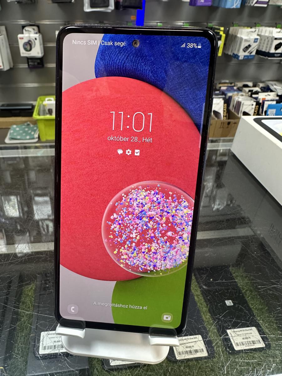 Samsung Galaxy A52s 5G 128GB 6GB RAM Dual (A528) Mobiltelefon, fekete