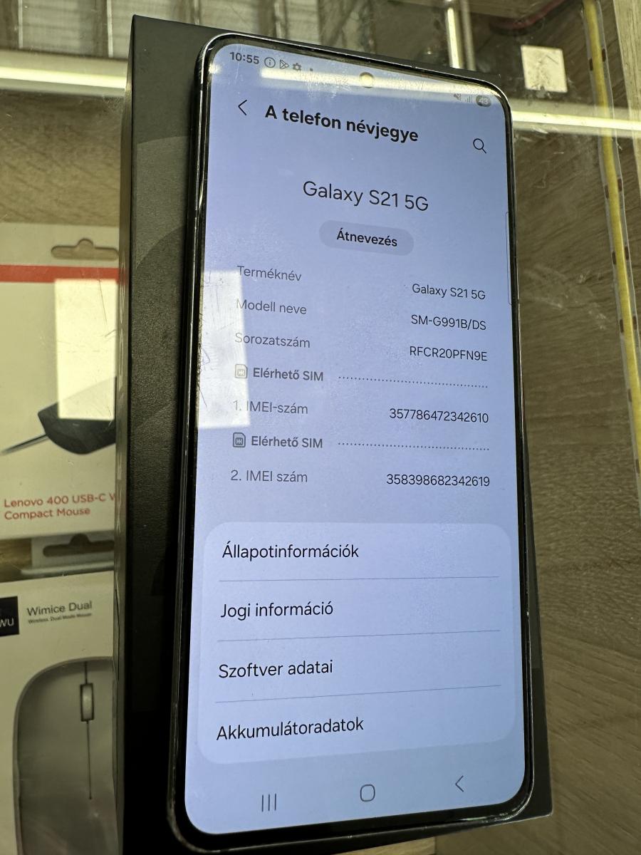 Samsung Galaxy S21 5G 128GB 8GB RAM Dual (G991) Mobiltelefon 