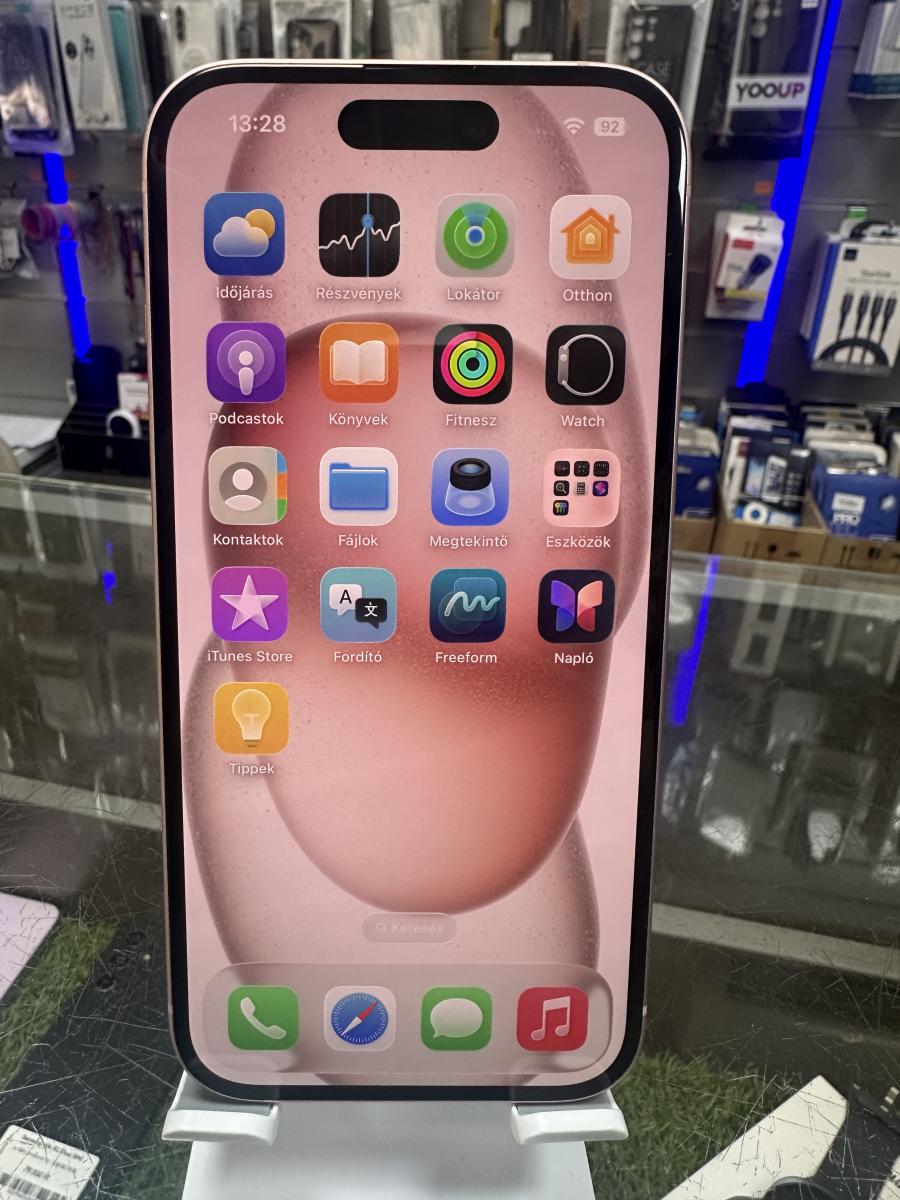 iPhone 15 128GB 5G Pink Mobiltelefon, HASZN&Aacute;LT