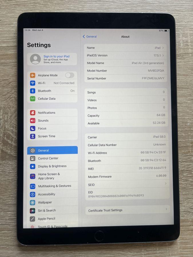 iPad Pro 12.9 3. Gen 2018 (Wi-Fi+Cellular 512GB Space Gray) 