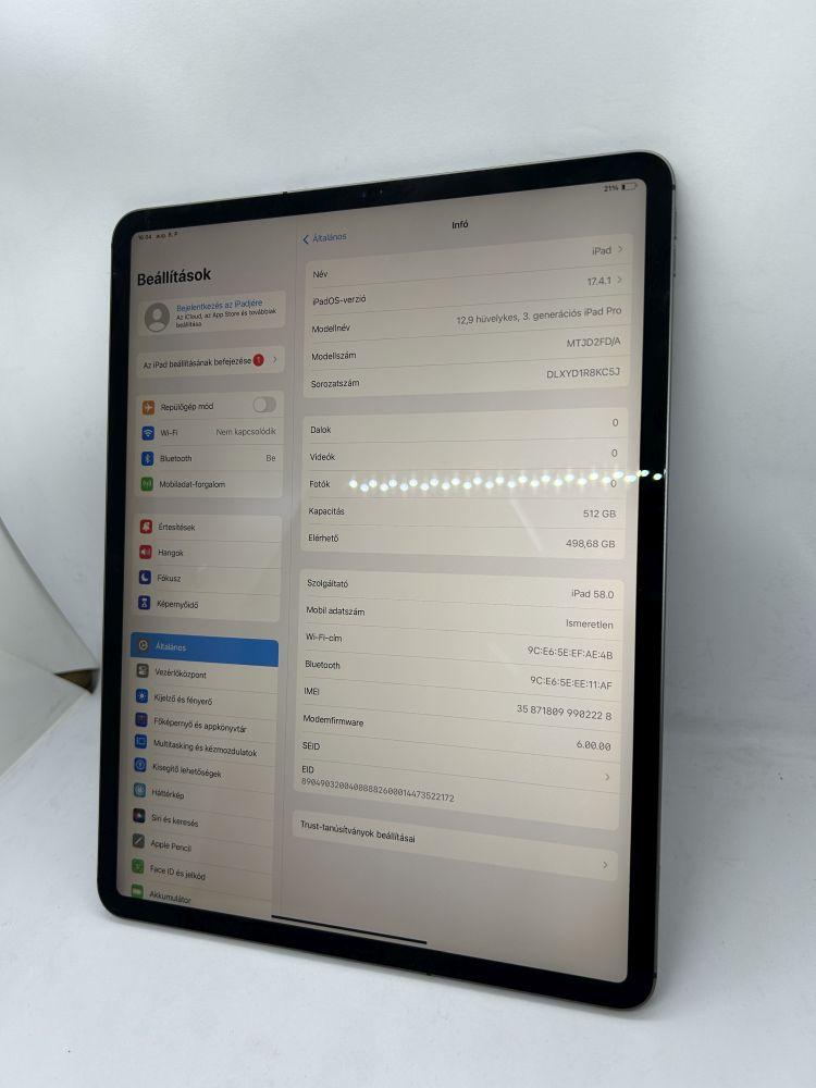 iPad Pro 12.9 3. Gen 2018 (Wi-Fi+Cellular 512GB Space Gray)