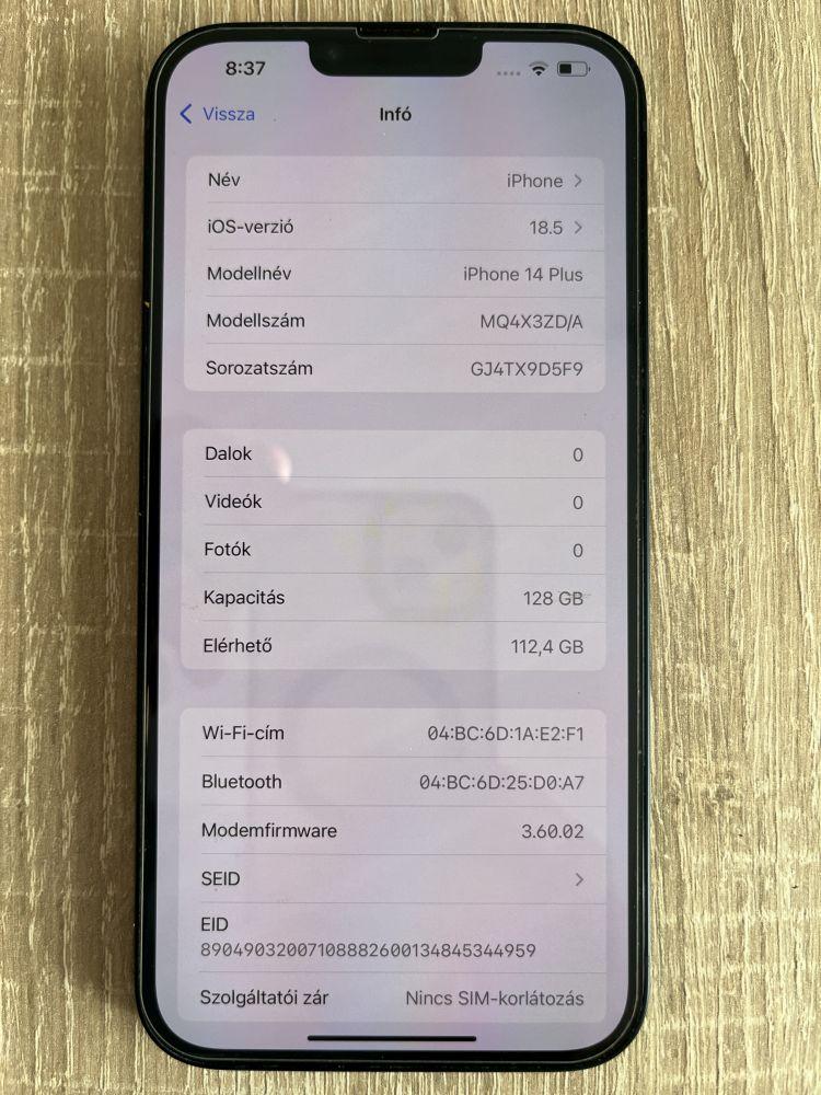 iPhone 14 Plus 128GB Black Mobiltelefon 