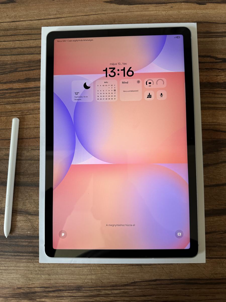 Samsung Galaxy Tab S10 Lite 5G+ 6/128GB T&aacute;blag&eacute;p+ S Pen (SM-X406B), HASZN&Aacute;LT , silver