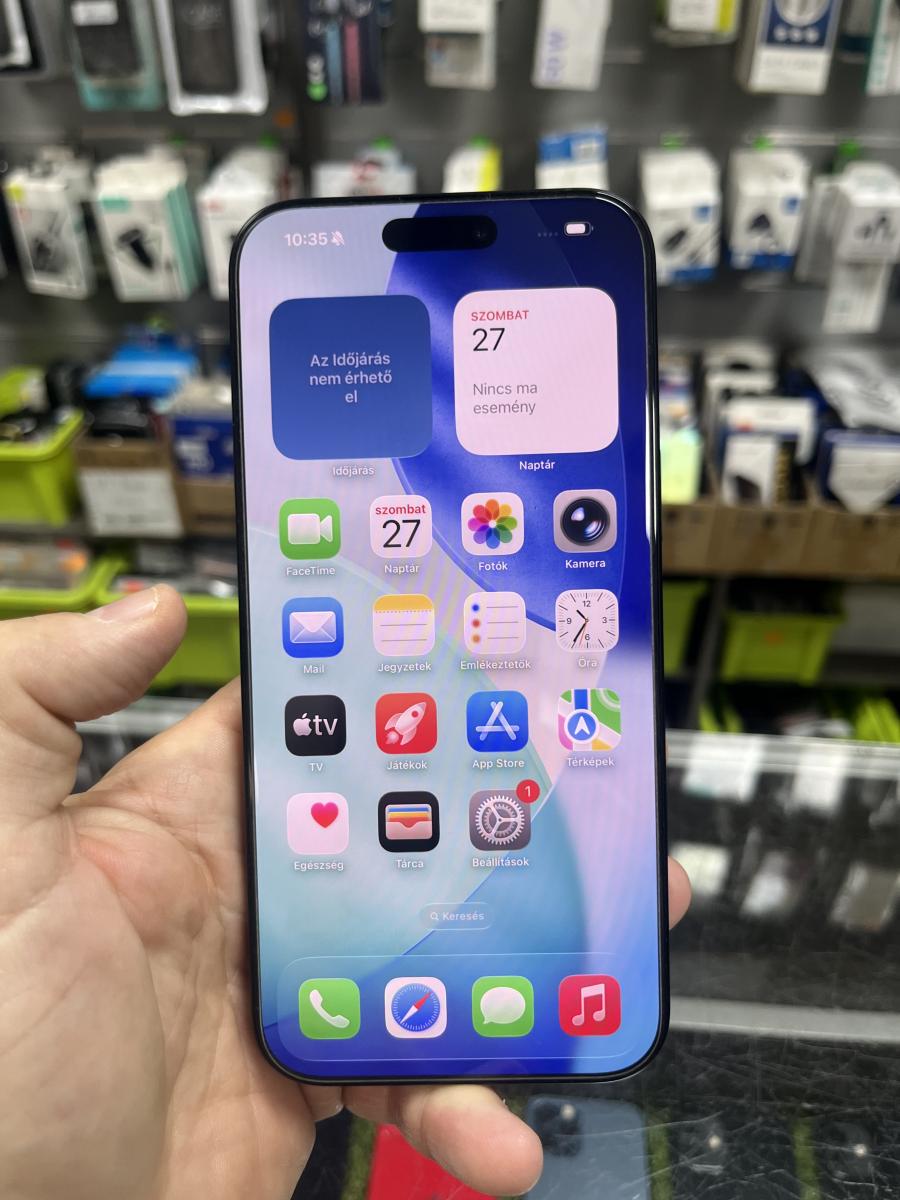 iPhone 16 Pro Max One Függő !!! 256GB 5G Fekete Mobiltelefon 