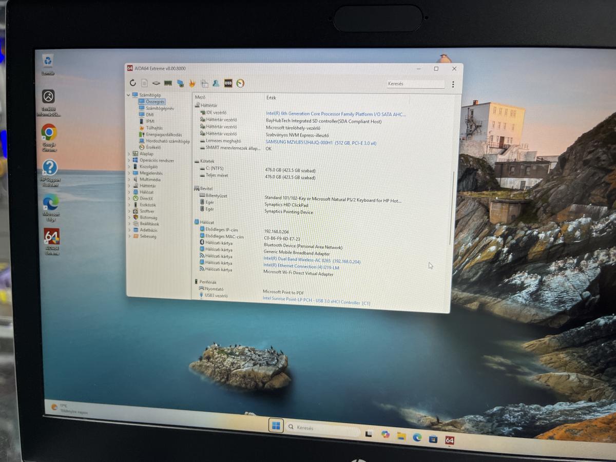 HP ProBook 640 G4 13,9" FullHD I5-7300U 16GB DDR4 /512GB , Windows 11 Pro