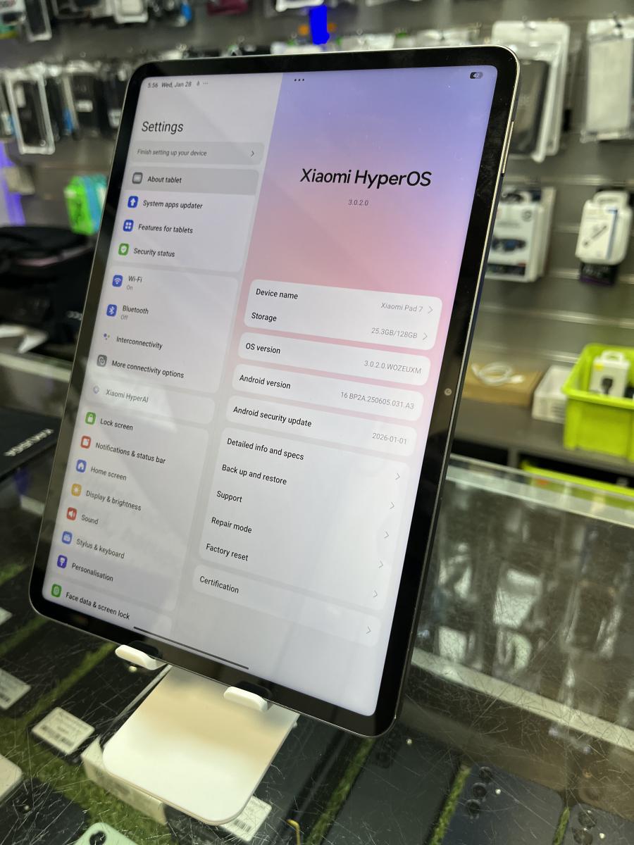 XIAOMI TAB 7 11" Xiaomi Pad 7 11 '' IPS 144Hz Wi-Fi 8GB/128GB Androidos haszn&aacute;lt t&aacute;blag&eacute;p,  s&ouml;t&eacute;tsz&uuml;rke