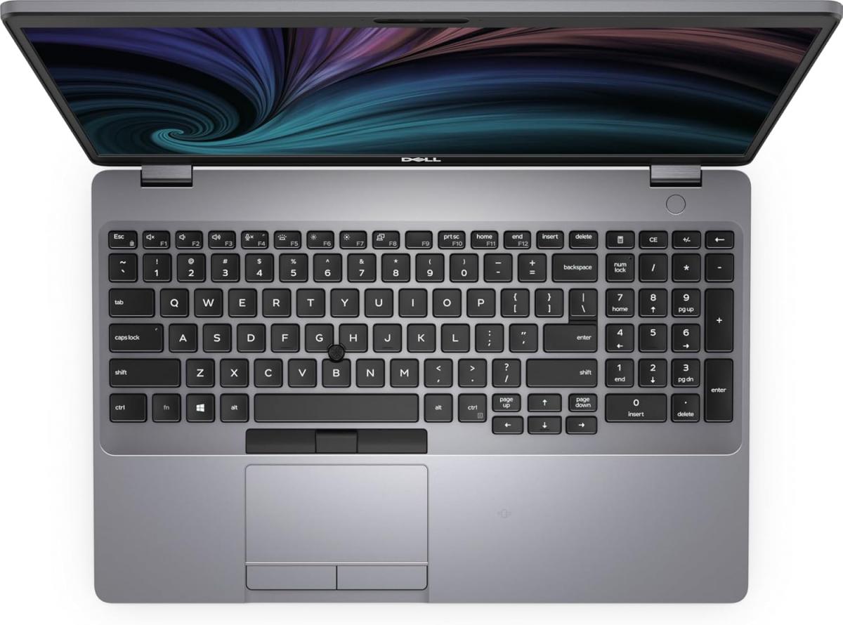 Dell Latitude 5511 - 15.6" FullHD , i7-10850H 2.70 GHz, 8GB, 256GB SSD, Win11 Prof - Fekete , Fel&uacute;j&iacute;tott notebook, Magyaritott USA keyboarddal