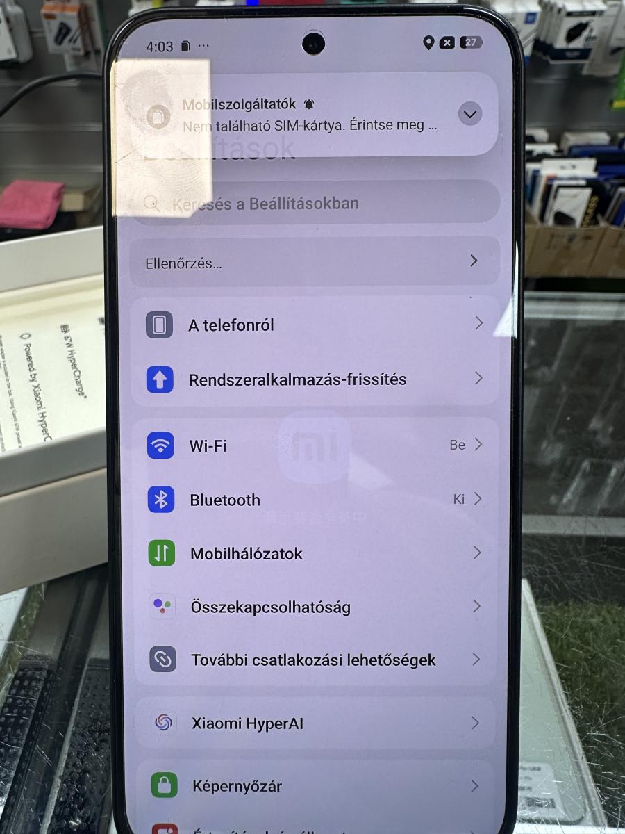 Xiaomi 15T 256GB 12GB RAM Fekete 25069PTEBG, haszn&aacute;lt mobiltelefon