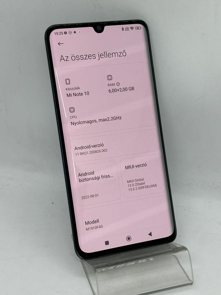 Xiaomi Mi Note 10 128GB/6GB RAM Graphite Black mobiltelefon 